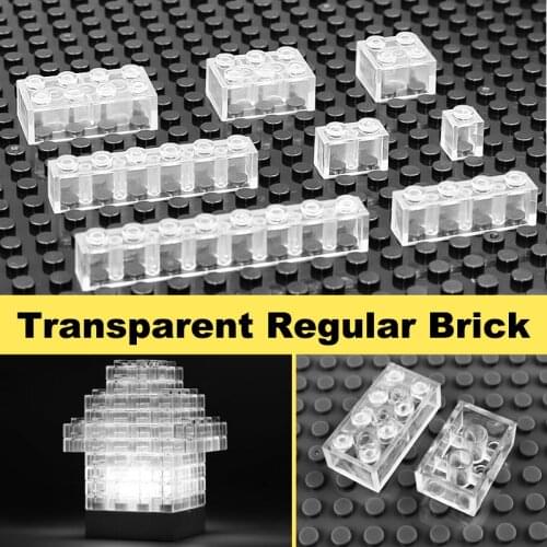 [MOC Hub] Transparent Brick Building Blocks Toys Compatible Major Brand Kids Toys Early Learning Education Gifts