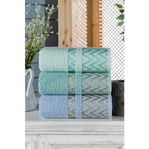Cotton Water Green 3'Lü Towel Set 50x90 Suction Power Is Easy To Clean Dry Quickly Quality Product Turkish Hand Sauna Accessories Sets Face Designer Luxury For Adults Spa