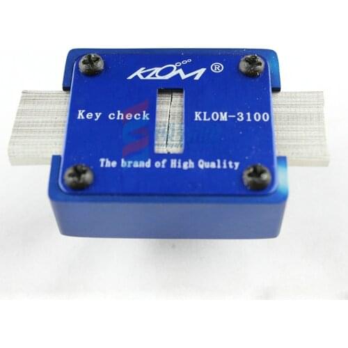 Genuine KLOM Key Check Locksmith Tools Blank Key Slot Checker KLOM-3100 Free Shipping