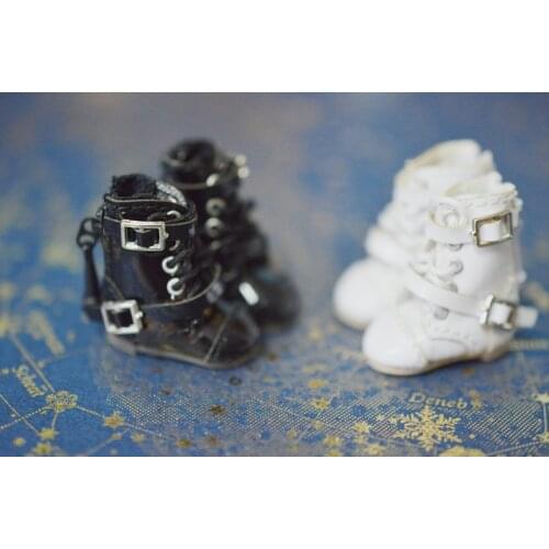 Ob11 doll shoes bjd shoes cowhide copper buckle leather boots for obitsu11,GSC clay,body9,YMY,1 / 12BJD doll Accessories boots