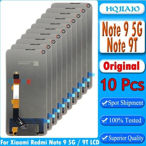 10pcs Original LCD For Xiaomi Redmi Note 9 5G LCD Display Touch Screen Digitizer Phone Parts For Note 9T LCD Screen Touch Parts