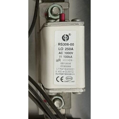 Fuses: RS306-00-LO-250A AC1000V aR / RS306-3-S1P 1000A 690V / RS306-5-2000A 690V PK / RS306-5-DIP-3000A 690V-K aR