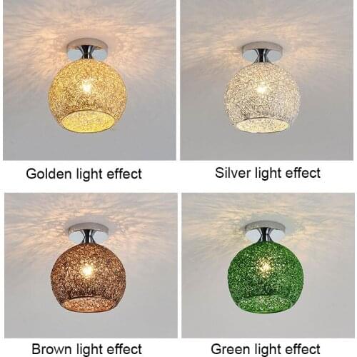 Led E27 Ceiling Light Chandelier Modern Aluminum Wire Ball Lamp Living Room Bedroom Corridor Balcony Bar Dining Room Lamp