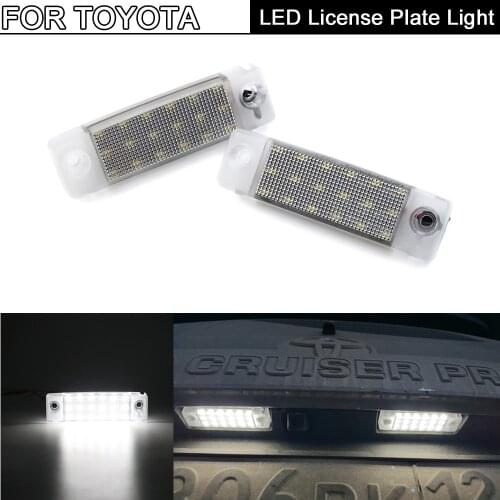 LED License Number Plate Light For Toyota 4Runner Sequoia Sienna Previa Land Cruiser Caldina Corolla,Lexus GX470,Daihatsu Delta