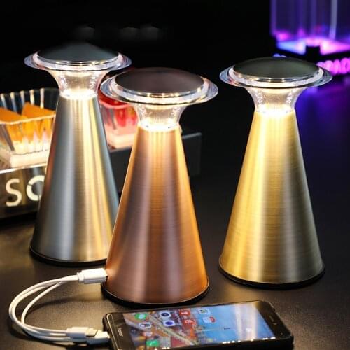 LED charging creative angel mushroom night light charging treasure touch sensor dimming bar table lamps lights decoration