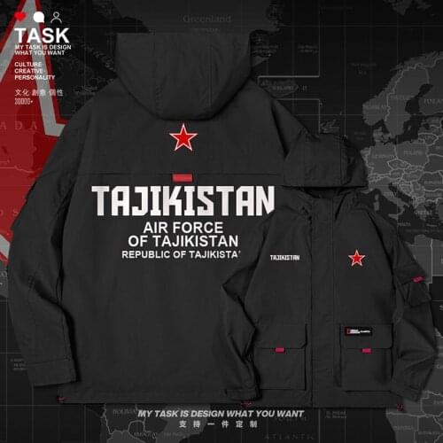 Tajikistan Tajik TJ men jacket hooded air force logo army fan mens for men long sleeve mens streetwear top clothes autumn