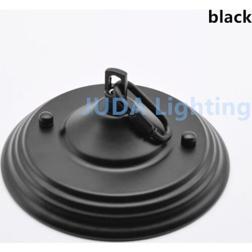 Vintage Round ceiling rose Retro ceiling canopy ceiling plate with connection buckle for chandelier E27 pendant light lamp base