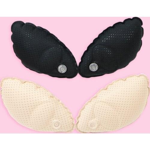 2PCS/1Pair Sexy Sponge Bra Pads Push Up Breast Enhancer Removeable Bra Padding Inserts Cups for Women Swimsuit Bikini Padding