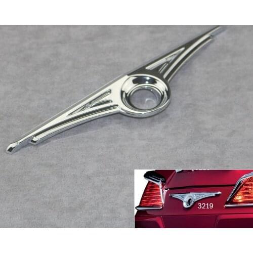 Motorbike Rear tail lock decorative cover For HONDA Goldwing GL1800 2001-2017 ABS Plastic Chrome