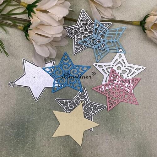 Star tag decoration Metal Cutting Dies Stencils For DIY Scrapbooking Decorative Embossing Handcraft Die Cutting Template