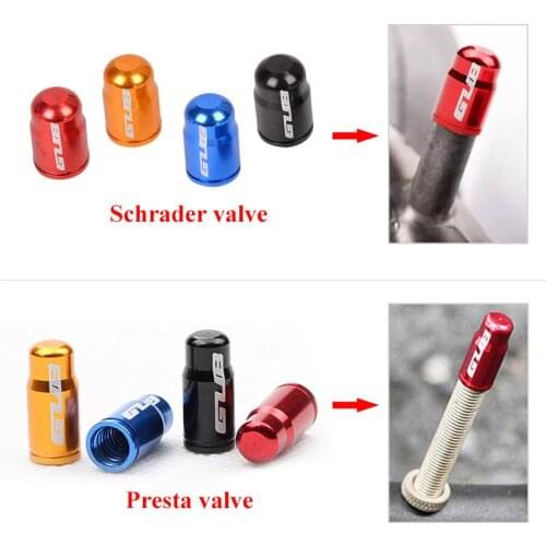 2pcs Aluminum Bicycle Tire Valve Cap Ultralight Mountain Road Bike Tyre Cap Tire Valve Protector MTB Accessories
