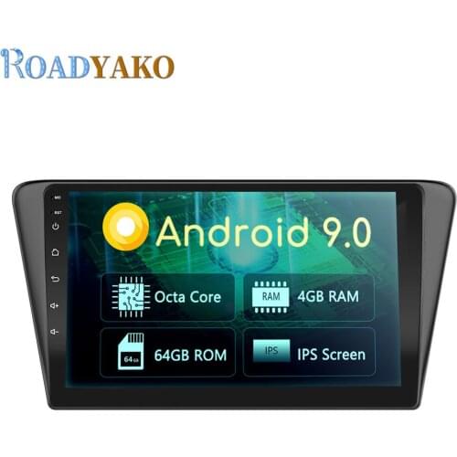 Android 9.0 Octa-Core head unit Car Radio Multimedia Auto Player 4G in Dash GPS Navigation For Peugeot 408 Car Stereo 10.1 Inch