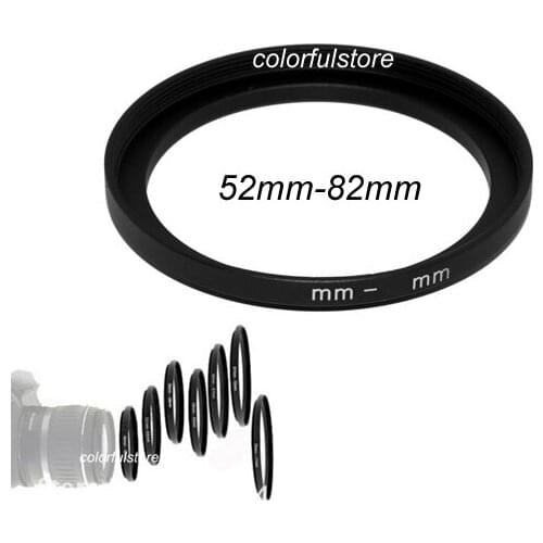 Free Ship New 52mm to 82mm 52 82 Metal Step-Up Step Up Ring Camera Lenses Filter Filters Lens Hood Holder Stepping Adapter N011