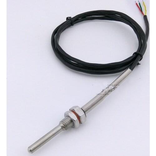 M10 Thread Installation Digital Temperature Sensor , DS18B20 Sensor 304 stainless steel waterproof