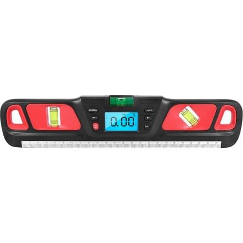 Digital Inclinometer Protractor Digital Spi-rit Level LCD Upright Display Digital Angle Finder 4×90°Range Magnetic Level