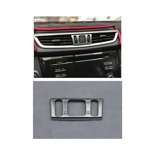 For Nissan Qashqai 2014 2015 Interior Middle Console Air Vent Outlet Cover Trim