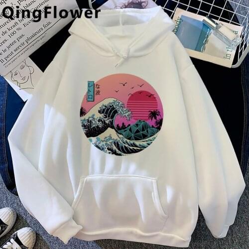 Vaporwave Aesthetic hoodies male Ulzzang graphic streetwear men hoody clothing Korea printed