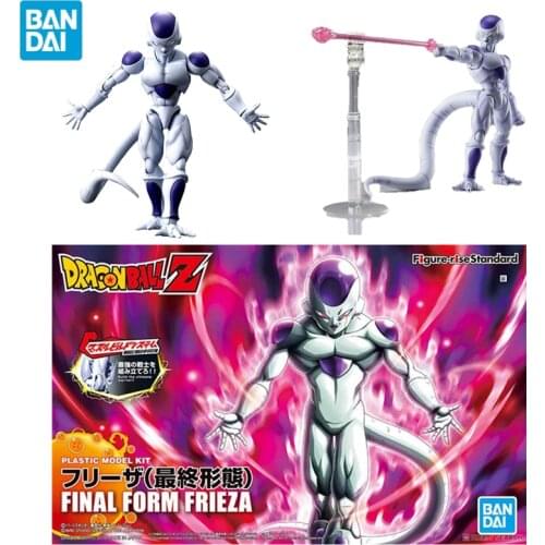 BANDAI Original Anime Figure Assembly Model Anime Dragon Ball Frieza Collection Figure-rise Anime Action Figures Doll 13cm PVC
