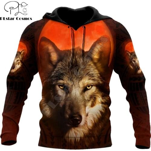 Beautiful Love Wolf 3D All Over Printed Fashion Hoodies Men Sweatshirt Unisex Zip Pullover Casual Jacket Tracksuit DW0265