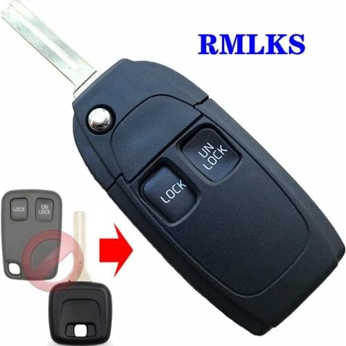 Car Remote Key Shell Case Modified key For Volvo XC70 XC90 V40 V50 V70 V90 C30 C70 S40 S60 S70 S80 Fob 2 Buttons