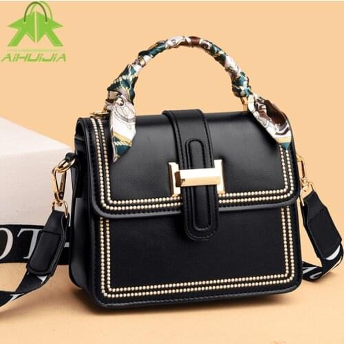 Fashion Ribbon Design Messenger Bag Luxurious Designer Handbag for Women 2021 New Pu Leather High Quality Female Shoulder Bags