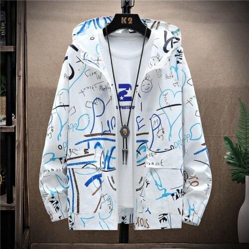 Jacket Mens Spring And Summer Thin Korean Version Casual Coat Popular Logo Handsome Joker Work And Sun-protective Clothing Best