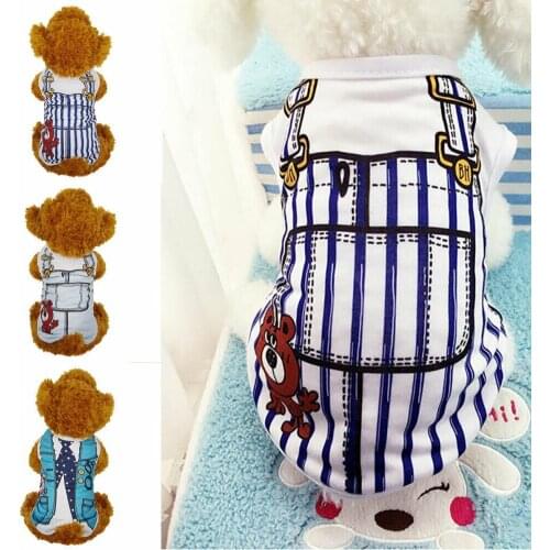 New Arrival Fashion Summer Clothes Pet Dog Cat Puppy Soft Cotton T-Shirt For Small Pet Cute Costume