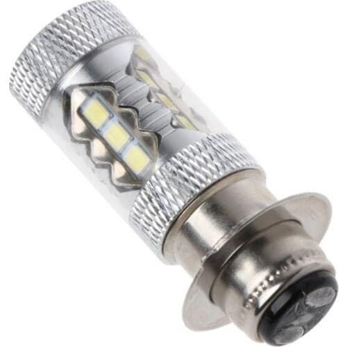 New PX15D H6 80W 6500K 16 LED White Headlight Fog Light Driving Bulb Lamp For Motorcycle Bicycle Bike
