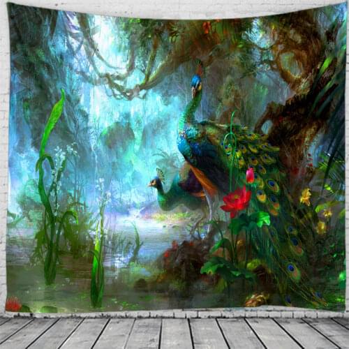 Orchid In The Dream Forest Wall Hanging tapestry for Home Decor Wall Decor Plus Large Size Free Shipping