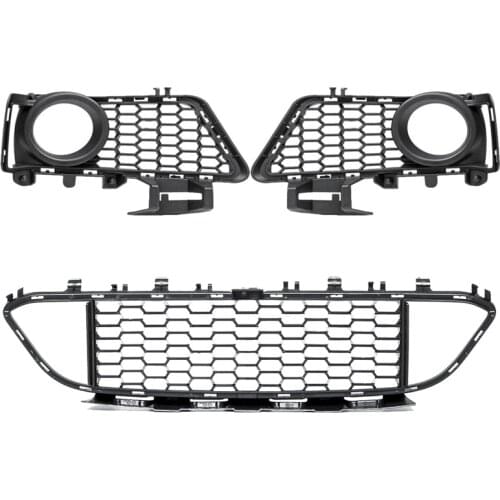 4 Pcs Car Front Bumper Fog Light Grille For-BMW 3 Series F30 F31 LCI M-Sport 2011