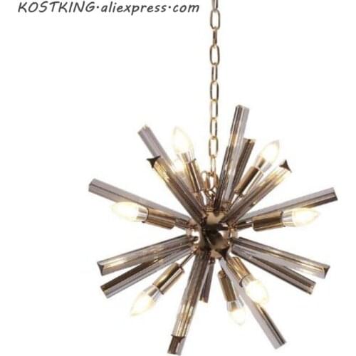 Modern Spuknit Chandelier Lighting Living Room Crystal Hanging Lights Decoration Light Fixture Dinning Room Suspension Lamp