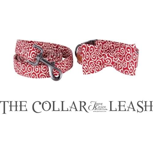 Unique Style Paws Christmas Dog Collar and Leash Separately Pet Accessories Adjustable Cotton Pet Collar