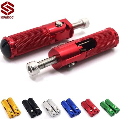 CNC Universal Motorcycle Motorbike Folding Foot Pegs Rear Set Rest Racing for BMW KTM Honda Kawasaki Yamaha Suzuki