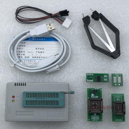 V10.27 XGecu TL866II Plus USB Programmer support 15000+IC SPI Flash NAND EEPROM MCU PIC AVR replace TL866A TL866CS+ 4 adapters