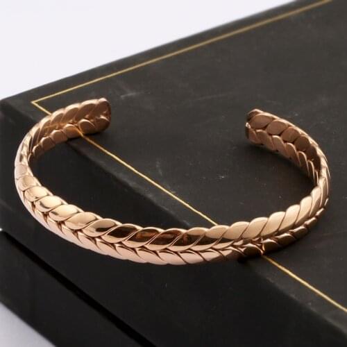 Stainless Steel Wheat Ears Cuff Bracelets For Women Charm Bracelet 2021 Fashion Jewelry Accessories Free Shipping