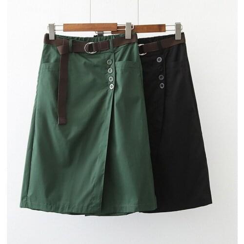 Large Size Womens Spring and Summer New Culottes 2021 Loose Elastic High Waist 7-minute Casual Pants Pantalon Pour Femme