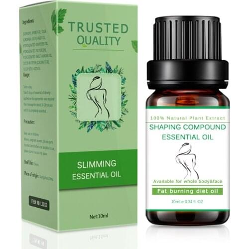 10ml Slimming Essential Oil Natural Plant Improve Sleep Nourishing Firming Skin Lose Weight Oil Relax SPA Massage Essential Oil