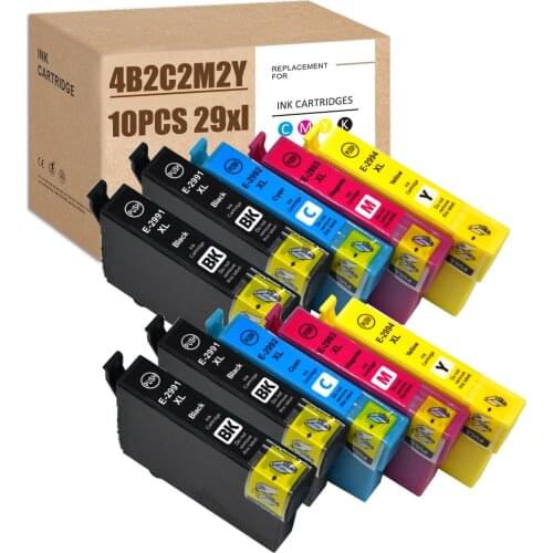 10PCS For Epson 29XL Ink Cartridges T29XL for Epson XP-245 Printer Ink XP-245 Ink XP 245 Printer Ink XP 235,XP 332,XP 355,XP 435