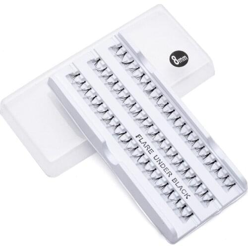 10Pcs/Knot 8 10 12 14 mm Mix Length 3D 6D False Eyelash Extension For Makeup Tools