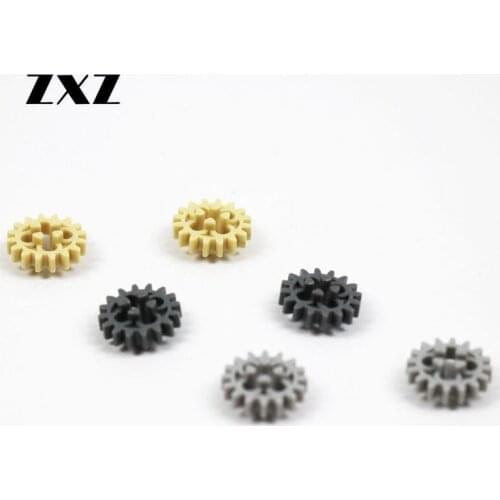 100pcs/lot Enlighten Blocks Accessory Technical Gear z16 Cross Hole 4019 DIY Race Car Elements Fit well With Technical Sets