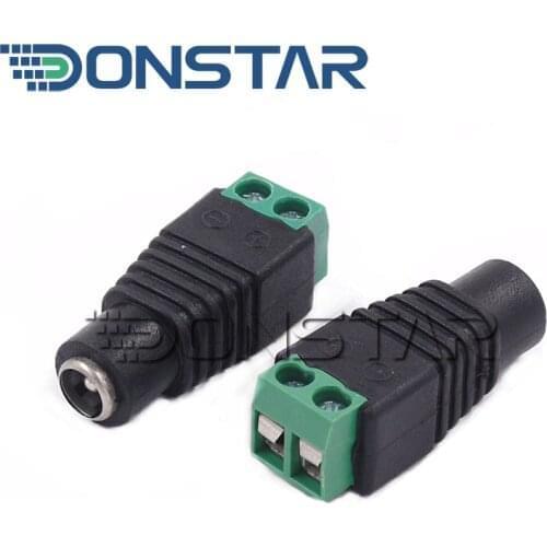 2021 hot 10PCS Female 5.5*2.1MM DC Power plug 5.5X2.1 5.5X2.1MM 12V 24V Jack Adapter Connector Plug CCTV 5.5x2.1