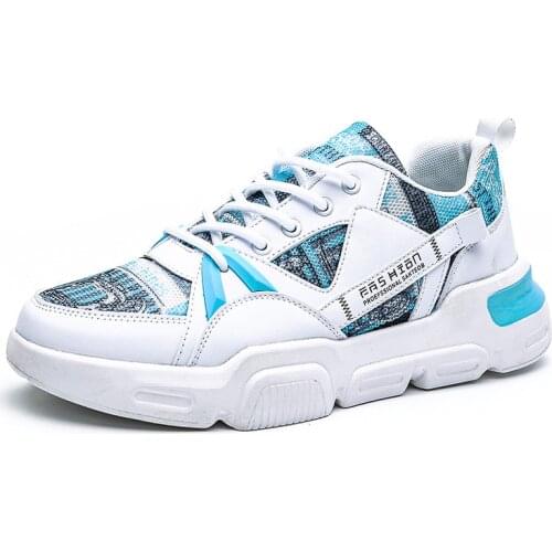 2021 New Fashion Mens Shoes Casual Shoes Outdoor Running Sports Shoes Non-slip Breathable Thick Bottom Low Cut Round Toe