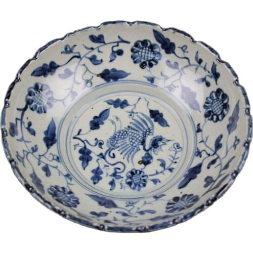 Archaize porcelain, Ru Ge, Jun Ding, Yao Ming and Qing Dynasty, Jingdezhen porcelain lotus flower side sunflower bird bowl