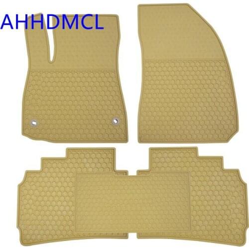 Car Rubber Floor Mats Anti Slip Mat Carpets Feet Pad Custom Fit For Chevrolet Malibu XL 2016 2017 2018 Left Hand Drive