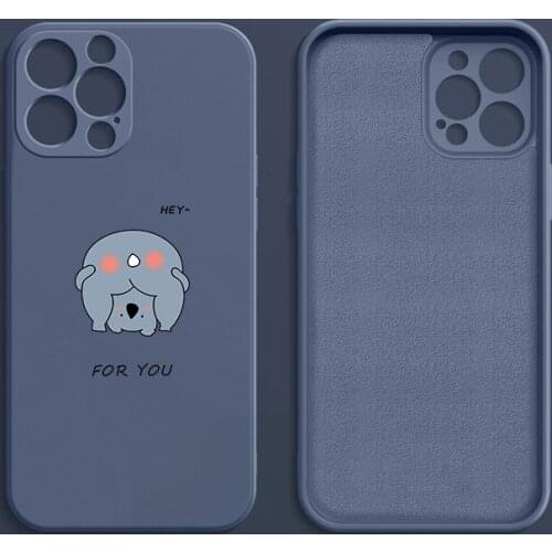 INS white Phone Case For iPhone 13 12 11 Pro Max X XR XS Max 7 8 Plus 13Mini Cartoon Pig Camera Protection Matte Back Cover off