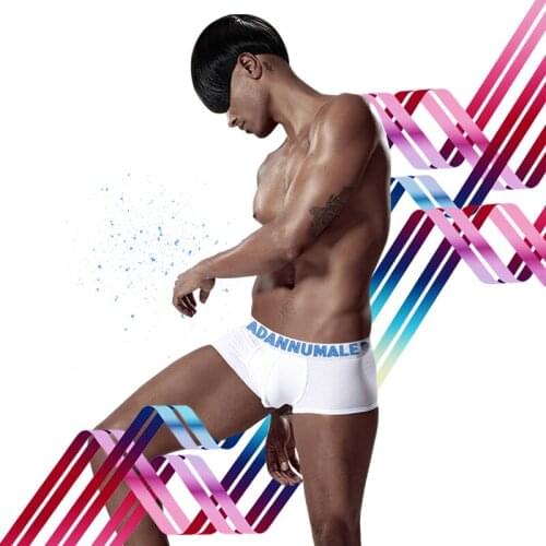 ADANNU Boxers Five Velvet Touch Belt Cartoon Underwears Cute Sexy Three-dimensional Combed Cotton Super Elasticity Soft Men Pant