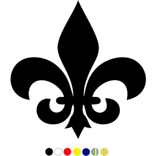 CS-461#Various Sizes Sticker on car Heraldic lily version 2 Cool car sticker and decal white/black vinyl auto car stickers