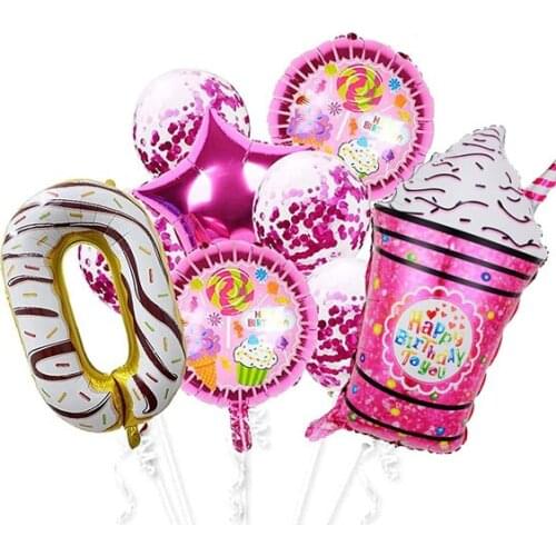 Giant Candy Ice Cream Birthday Foil Kids Love Hot Summer Sweet Food Birthday Party Decors Baby Shower Child Party Gift