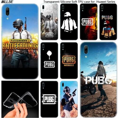 Hot PUBG game Soft Silicone Case for Huawei Mate 10 20 Lite Pro Enjoy 8 9E Y6 Pro Y5 2017 Y7 Pro Y9 2019 2018 Fashion Cover
