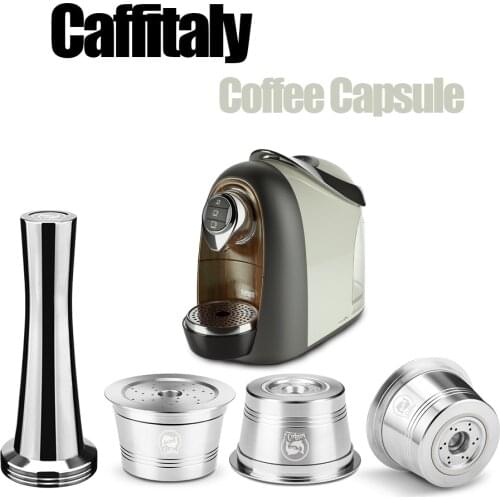 Recafimil Reusbale Coffee Capsule for Caffitaly Maker Cafissimo Coffee Machine & K-fee Stainless Steel Filters Pod